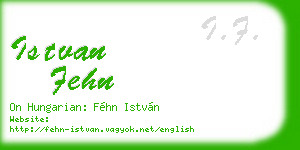 istvan fehn business card